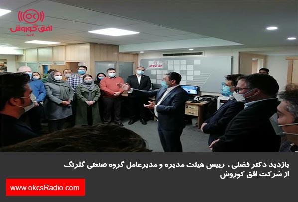 بازدید دکتر فضلی از شرکت افق کوروش